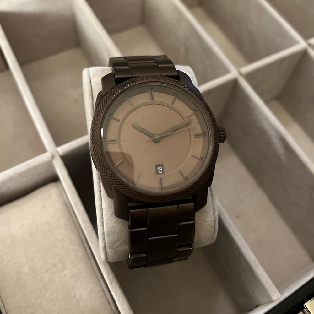 Fossil Men watch brown matte